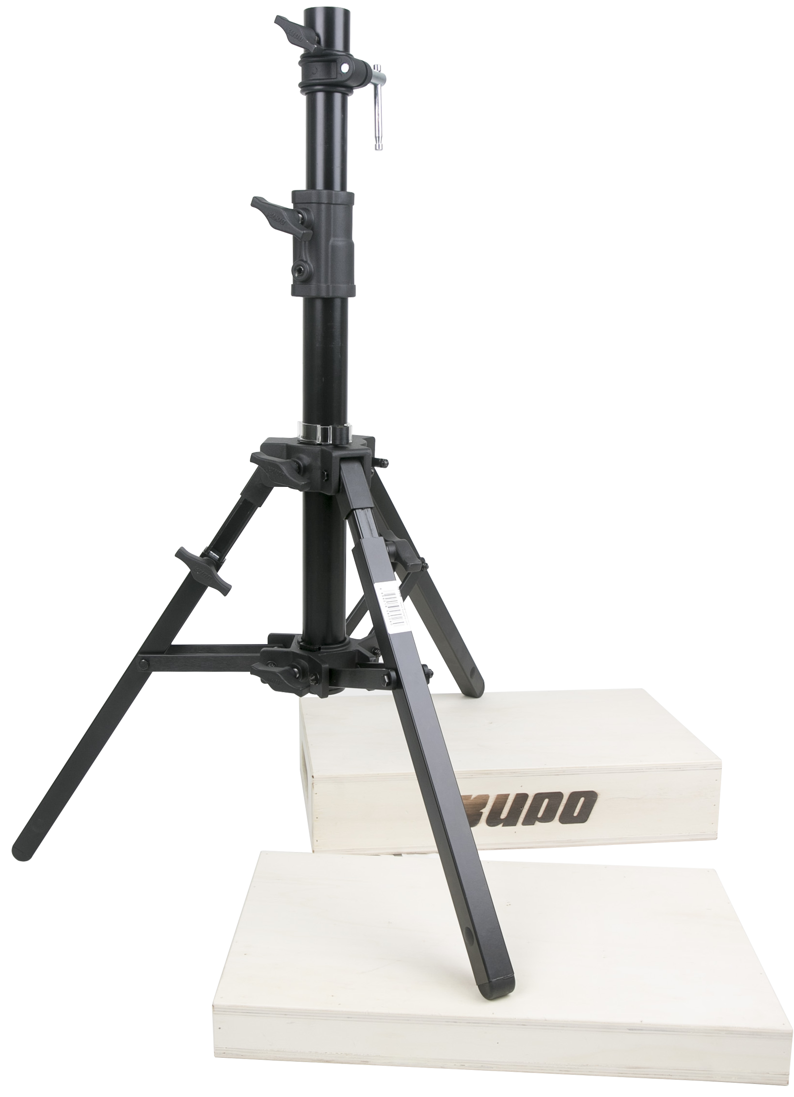 Two leveling legs for the uneven terrain