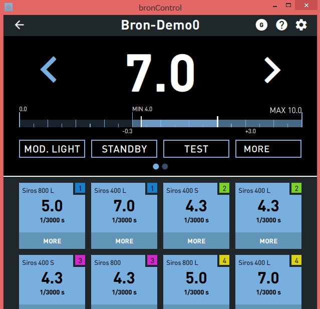 bronControl display