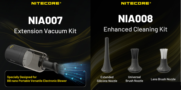 Nitecore BB nano 小型電動ブロワー パーツ交換だけでこんな使い方も